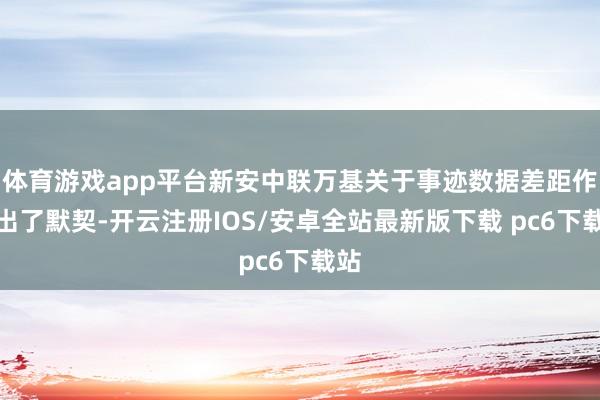 体育游戏app平台新安中联万基关于事迹数据差距作念出了默契-开云注册IOS/安卓全站最新版下载 pc6下载站