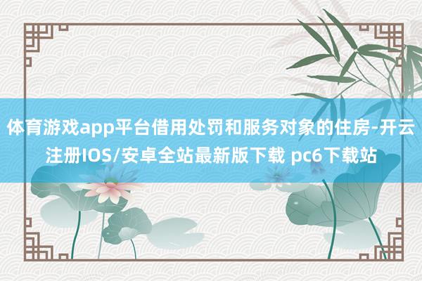体育游戏app平台借用处罚和服务对象的住房-开云注册IOS/安卓全站最新版下载 pc6下载站