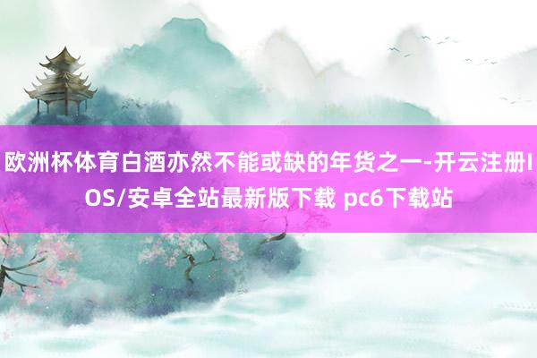 欧洲杯体育白酒亦然不能或缺的年货之一-开云注册IOS/安卓全站最新版下载 pc6下载站