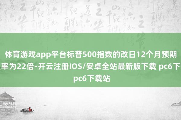 体育游戏app平台标普500指数的改日12个月预期市盈率为22倍-开云注册IOS/安卓全站最新版下载 pc6下载站